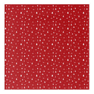 Christmas Trees and Snowflakes Acrylic Print