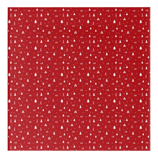 Christmas Trees and Snowflakes Acrylic Print (Front)