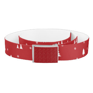 Christmas Trees and Snowflakes Belt
