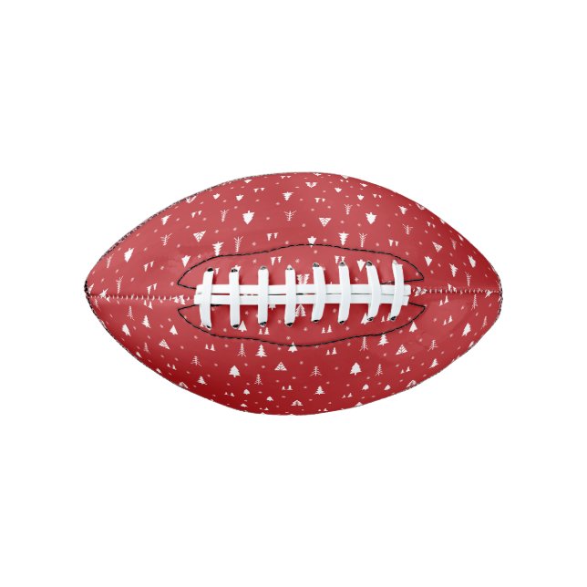 Christmas Trees and Snowflakes Football (Front)