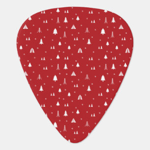 Christmas Trees and Snowflakes Guitar Pick