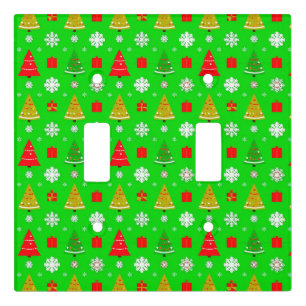 Christmas Trees and Snowflakes Light Switch Cover