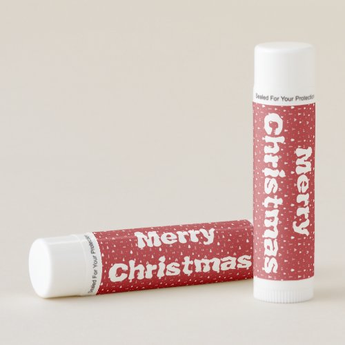 Christmas Trees and Snowflakes Lip Balm