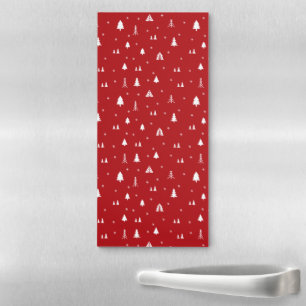 Christmas Trees and Snowflakes Magnetic Notepad