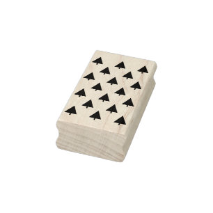 christmas trees art stamp