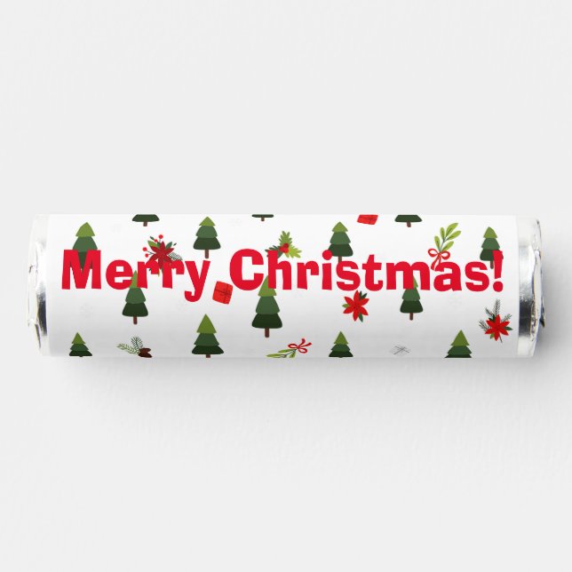 Christmas Trees & Bows  Breath Savers® Mints (Front)