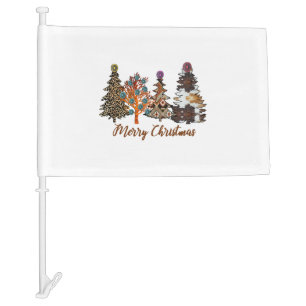 Christmas Trees Car Flag