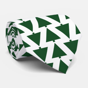 Christmas Trees Classic Look Tie with Green-HAMbWG