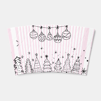 Christmas trees coffee cup sleeve