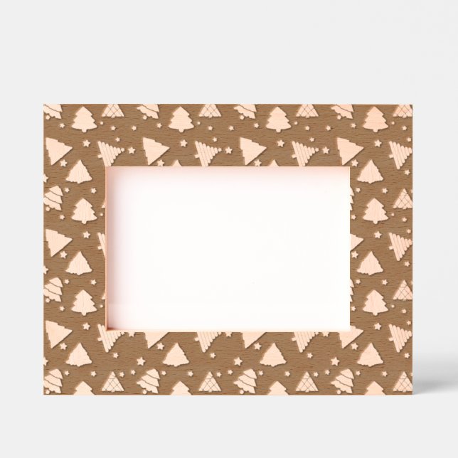 Christmas Trees Design Engraved Frames (Front)