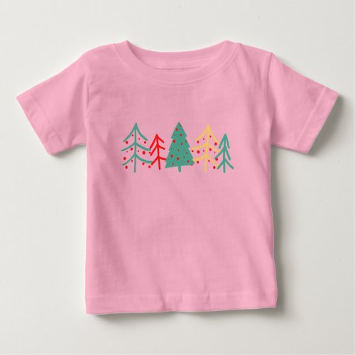 Christmas Trees Design Gift Baby T_Shirt