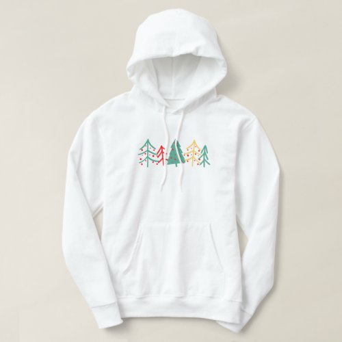 Christmas Trees Design Gift Hoodie