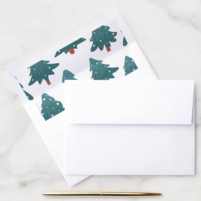 Christmas trees  envelope liner (Desk)