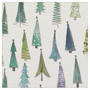 Christmas Tree Fabric Zazzle