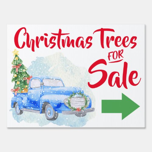 Christmas Trees for Sale Yard Sign