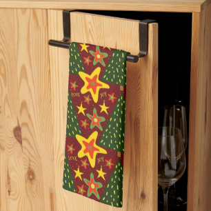 Christmas Trees Fun Festive Cool Christmas Kitchen Towel