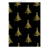 Christmas Trees Gold on Black (Front)
