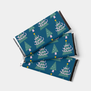 Christmas Trees Hand Drawn Doodles Hershey Bar Favors