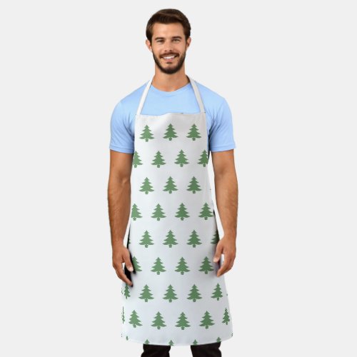 Christmas Trees Holiday Apron