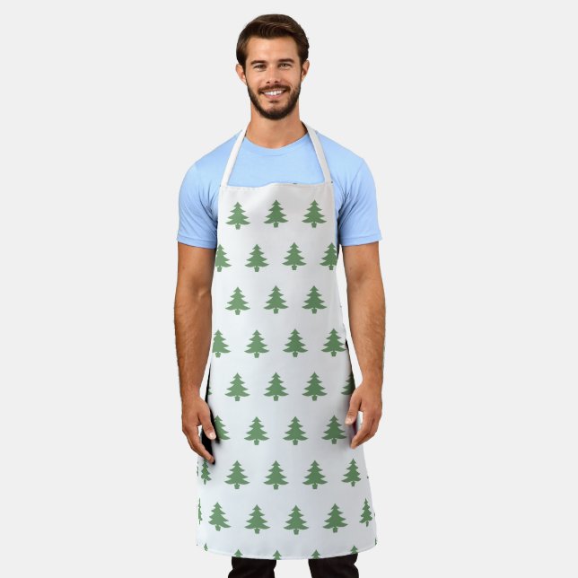 Christmas Trees Holiday Apron (Worn)