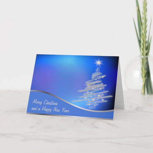 christmas trees holiday card (Front)