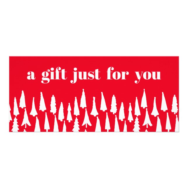 Christmas Trees Holiday Gift Certificate (Front)