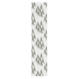 Christmas trees in the Woods Short Table Runner