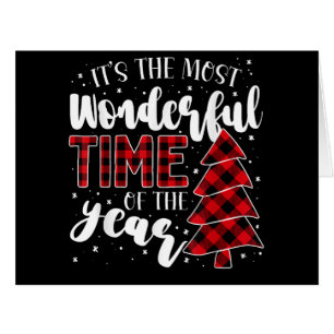 Christmas Trees It's the Most Wonderful Time of th Cards