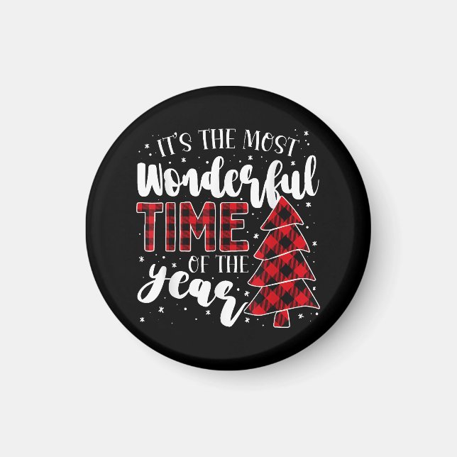 Christmas Trees It's the Most Wonderful Time of th Magnet (Front)