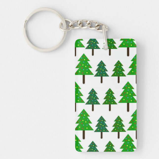 Christmas Trees Keychain (Front)