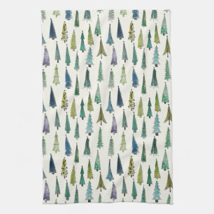 christmas trees kitchen towel