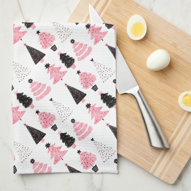 Christmas Trees Kitchen Towel (Quarter Fold)