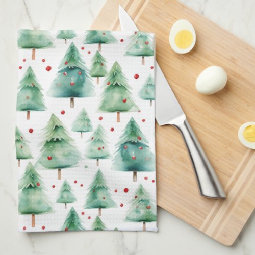 Christmas Trees Kitchen Towel