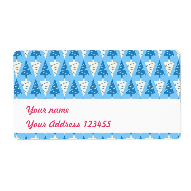 Christmas trees label (Front)
