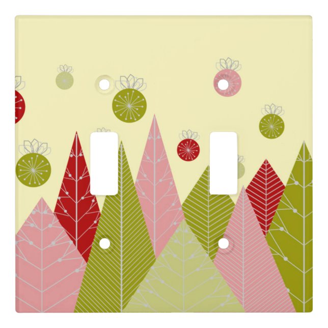 Christmas Trees Light Switch Cover (Front)