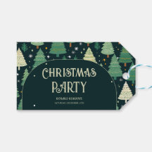 Christmas Trees Modern Sage Green Pattern Party