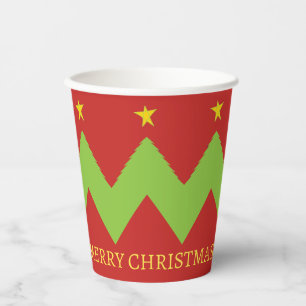 Christmas Trees Paper Cups