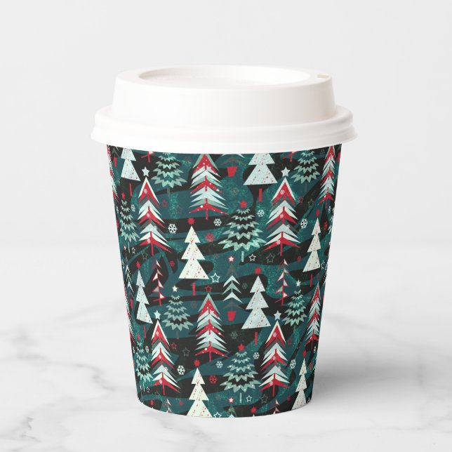 Christmas trees. paper cups (Front)