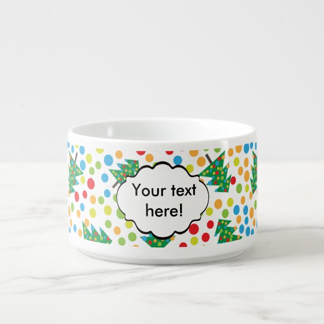 Christmas trees pattern bowl (Center)