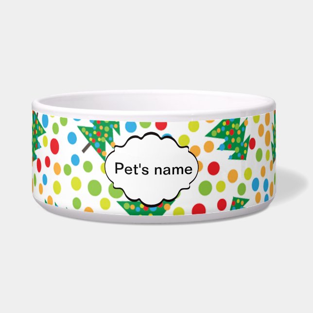 Christmas trees pattern bowl (Front)