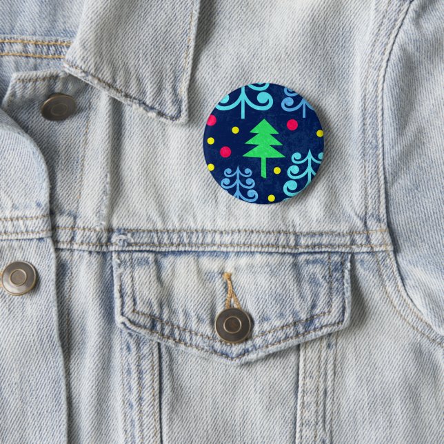 Christmas Trees Pattern Button (In Situ)