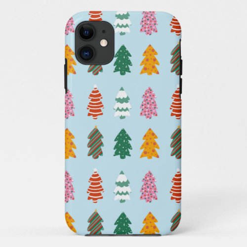 Christmas trees pattern  iPhone 11 case
