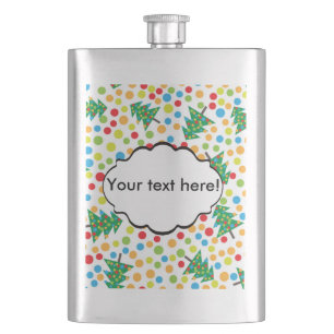 Christmas trees pattern flask
