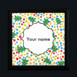 Christmas trees pattern gift box<br><div class="desc">Celebrate the joys and wonders of Christmas with this Christmas trees pattern gift.</div>
