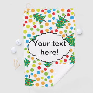 Christmas trees pattern golf towel