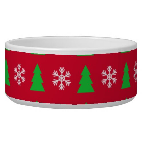 Christmas Trees pattern holiday colors Bowl