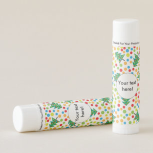 Christmas trees pattern lip balm