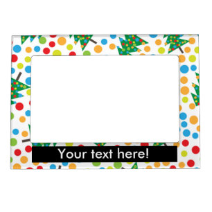 Christmas trees pattern magnetic frame