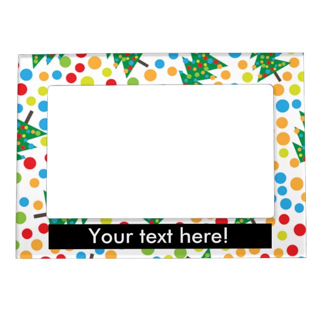 Christmas trees pattern magnetic frame (Front)