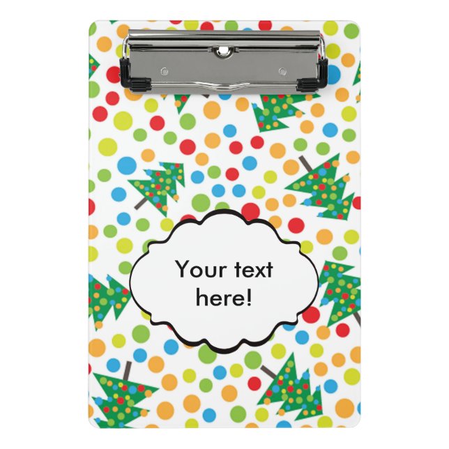 Christmas trees pattern mini clipboard (Front)